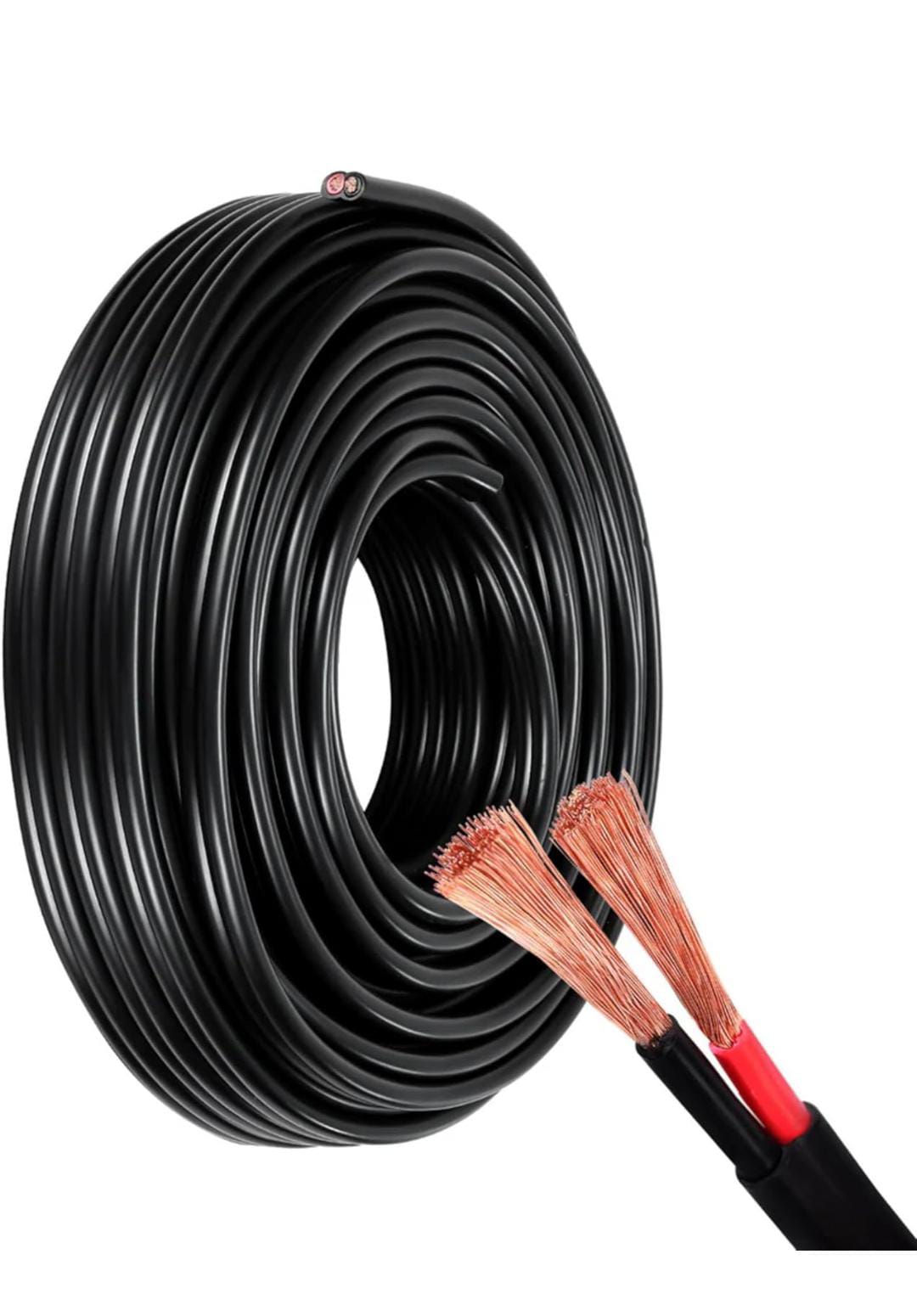 Round copper 2 core1 mm to 2.5 mm cables